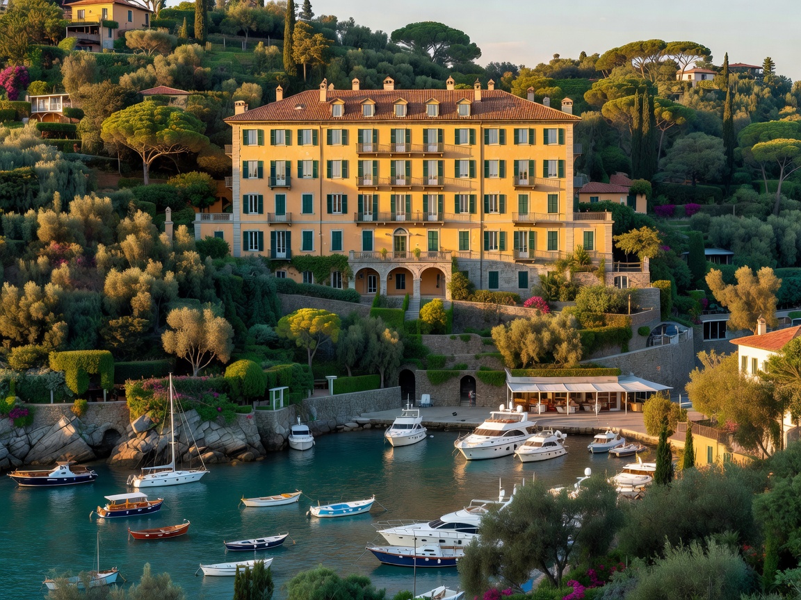 Belmond Hotel Splendido overlooking Portofino harbor in Italy